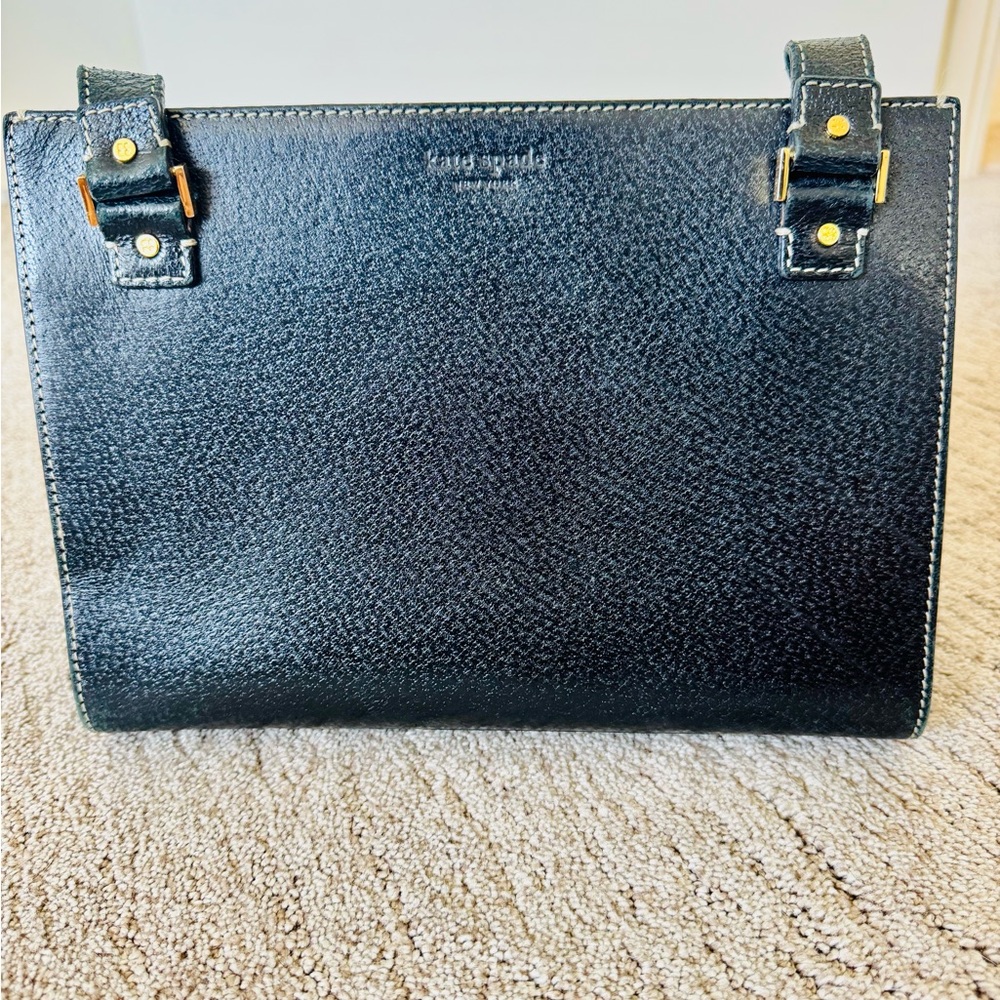 Vintage Kate Spade Elegant Black Leather Handbag - Picture 15 of 15